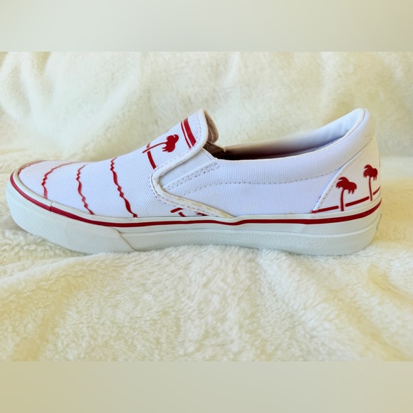In-N-Out Burger "Drink Cup" Red and White Slip-On Canvas Sneakers - Men Size 8 - Picture 12 of 16